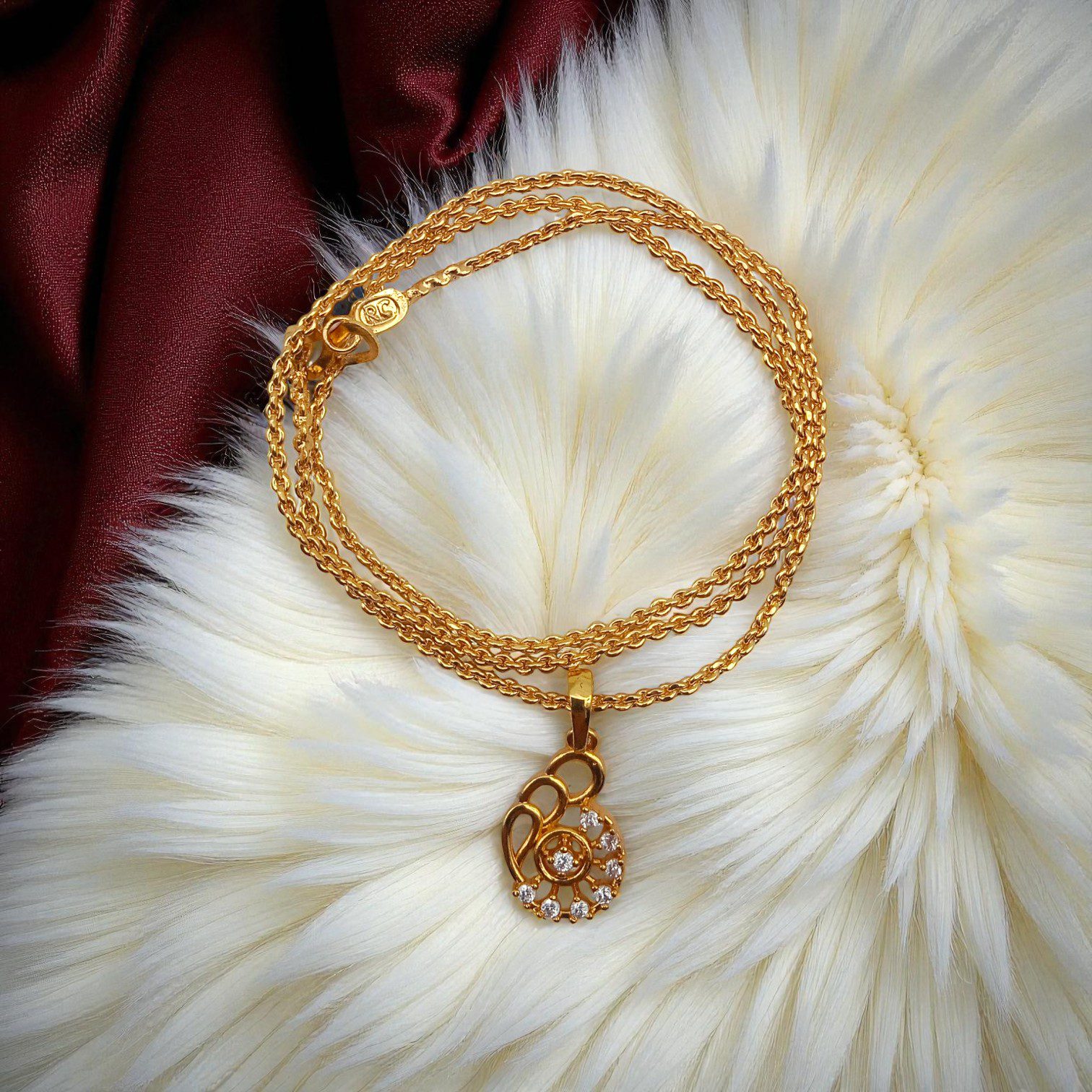 1 Gram Gold Plated Short Dollar Chain