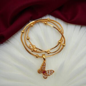 1 Gram Gold Plated Short Dollar Chain