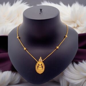 1 Gram Gold Plated Short Dollar Chain