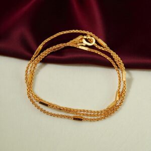 1 Gram Gold Plated Short Chain