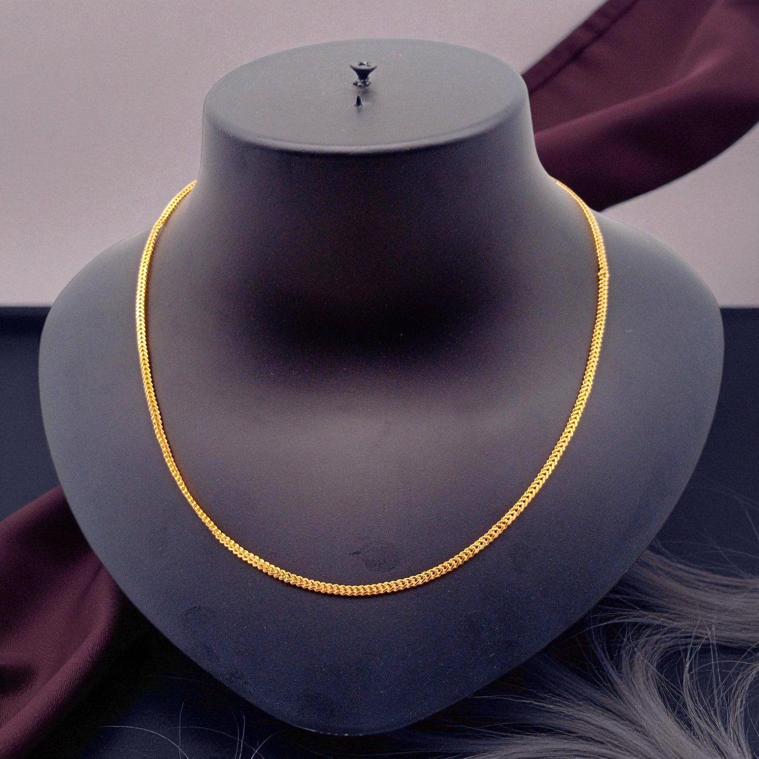 1 Gram Gold Plated Short Chain