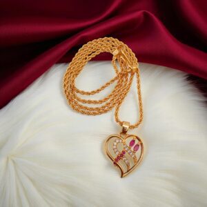 1 Gram Gold Plated Short Dollar Chain