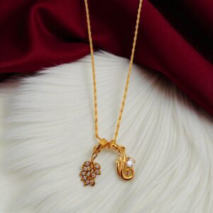 1 Gram Gold Plated Combo Short Dollar Chain