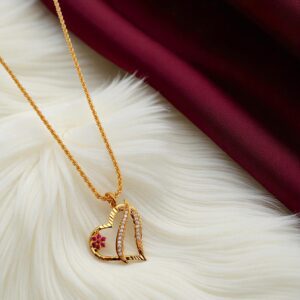 1 Gram Gold Plated Short Dollar Chain