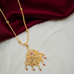 1 Gram Gold Plated Long Dollar Chain