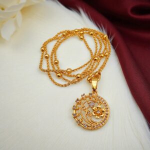 1 Gram Gold Plated Long Dollar Chain