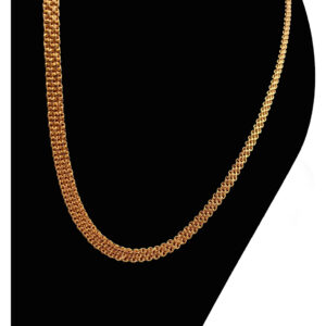 Pretty Queen – 1 Gram Gold Plated Long Chain For Women and Girls, Size – 24″ Inch, Covering Jewellery, Long Chain