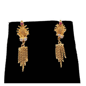 Pretty Queen - 1 Gram Gold Plated Drop Earring