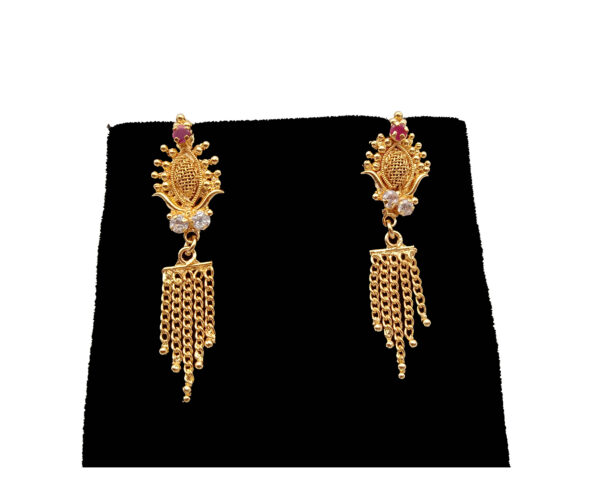 Pretty Queen - 1 Gram Gold Plated Drop Earring