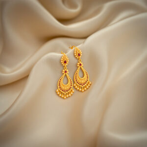 Forming Plated Drop Earring For Women & Girls