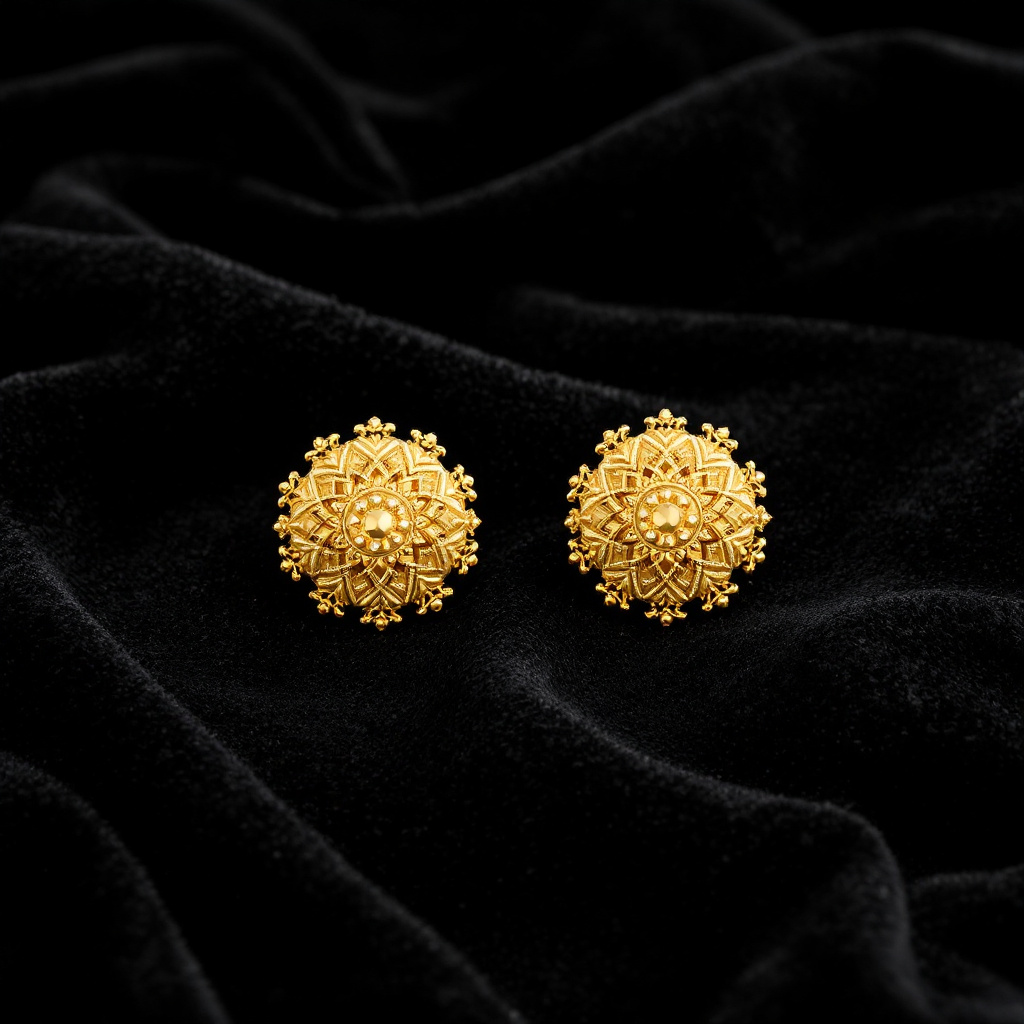 Forming Plated Stud Earring