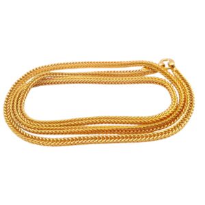 Pretty Queen - 1 Gram Gold Plated Heart Designed Chain For Women & Girls, 24" Inch, Covering Jewellery, Long Chain