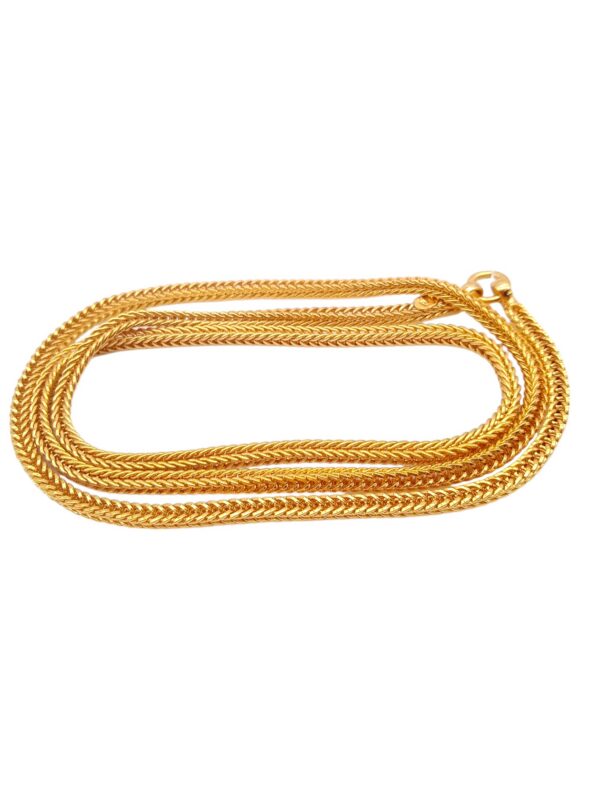Pretty Queen - 1 Gram Gold Plated Heart Designed Chain For Women & Girls, 24" Inch, Covering Jewellery, Long Chain