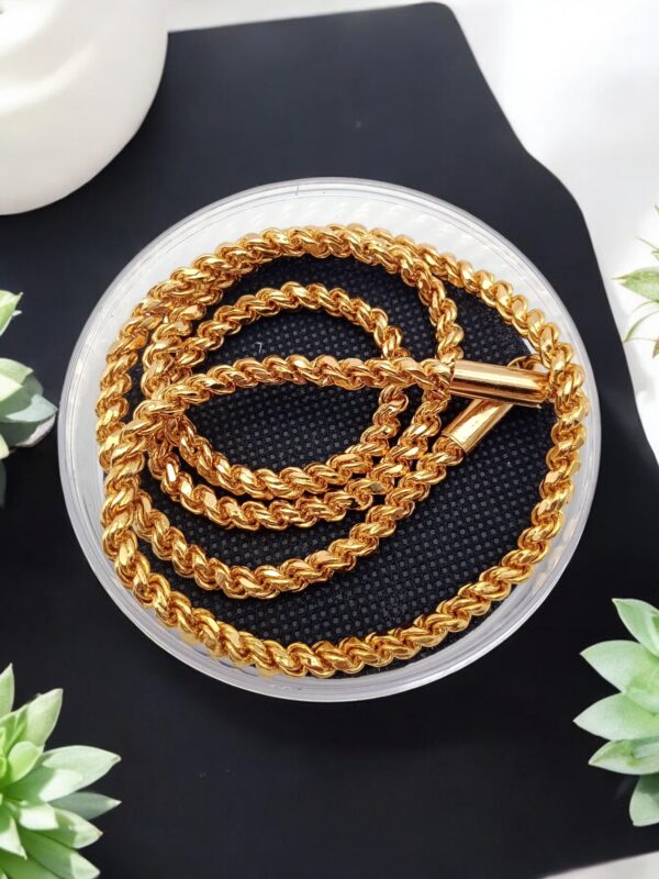 Pretty Queen – 1 Gram Gold Plated Long Chain For Women and Girls, Size – 24″ Inch, Covering Jewellery, Long Chain