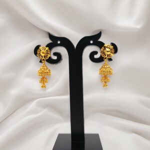 Pretty Queen - 1 Gram Gold Plated Jhumki/Jhumka/Jhumki's For Women & Girls, Covering Jewellery, Earrings