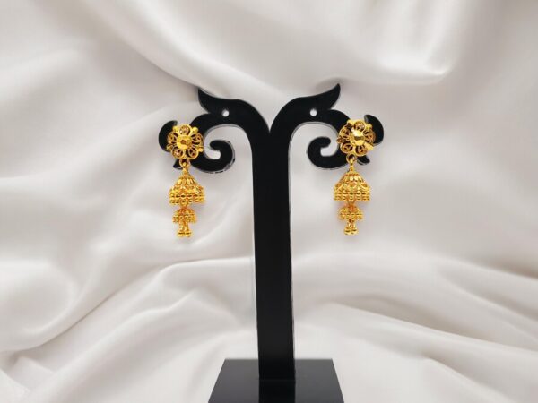 Pretty Queen - 1 Gram Gold Plated Jhumki/Jhumka/Jhumki's For Women & Girls, Covering Jewellery, Earrings