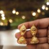 Pretty Queen - 1 Gram Gold Plated Jhumki/Jhumka/Jhumki's For Women & Girls, Covering Jewellery, Earrings