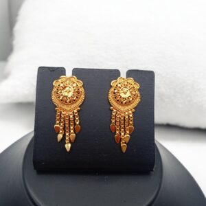 Pretty Queen - 1 Gram Gold Plated AD Stone Stud/Drop Earring