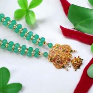 Pretty Queen - 1 Gram Gold Plated Jewellery Set/Necklace Set For Women