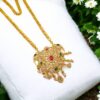 Pretty Queen - 1 Gram Gold Plated Long Dollar Chain For Women and Girls, Size - 24" Inch, Covering Jewellery, Long Chain