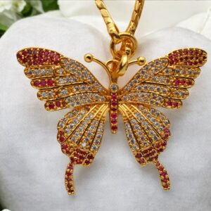 Pretty Queen - 1 Gram Gold Plated Long Dollar Chain For Women and Girls, Size - 24" Inch, Covering Jewellery, Long Chain