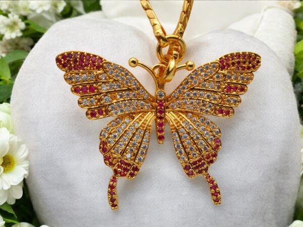 Pretty Queen - 1 Gram Gold Plated Long Dollar Chain For Women and Girls, Size - 24" Inch, Covering Jewellery, Long Chain