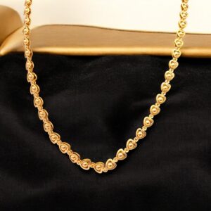 Pretty Queen – 1 Gram Gold Plated Long Chain For Women and Girls, Size – 24″ Inch, Covering Jewellery, Long Chain