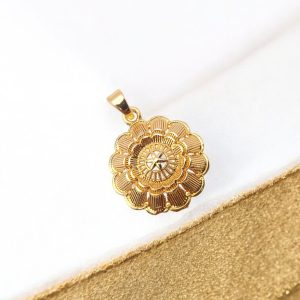 Pretty Queen - 1 Gram Gold Plated Dollar/Pendant For Chains