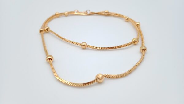 1 Gram Gold Plated Short Chain