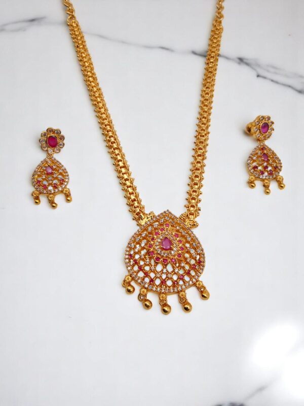 1 Gram Gold Plated Jewellery Set/Necklace Set