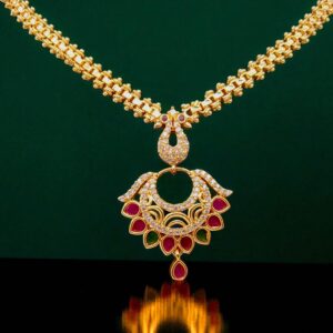 1 Gram Gold Plated AD Necklace