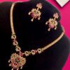 1 Gram Gold Plated AD Jewellery Set/Necklace Set