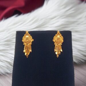 Forming Gold Plated Drop Earring