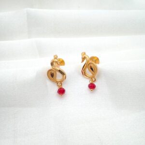 Forming Gold Plated Peacock Designed Drops