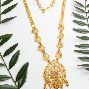 1 Gram Gold Plated AD Necklace