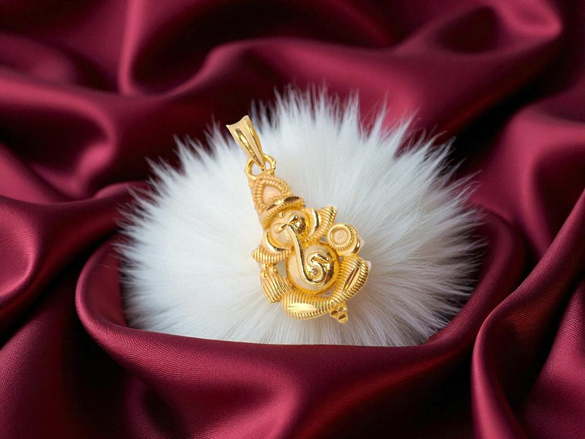 Forming Gold Plated Ganesha Dollar