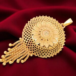 Forming Gold Plated Big Floral Dollar