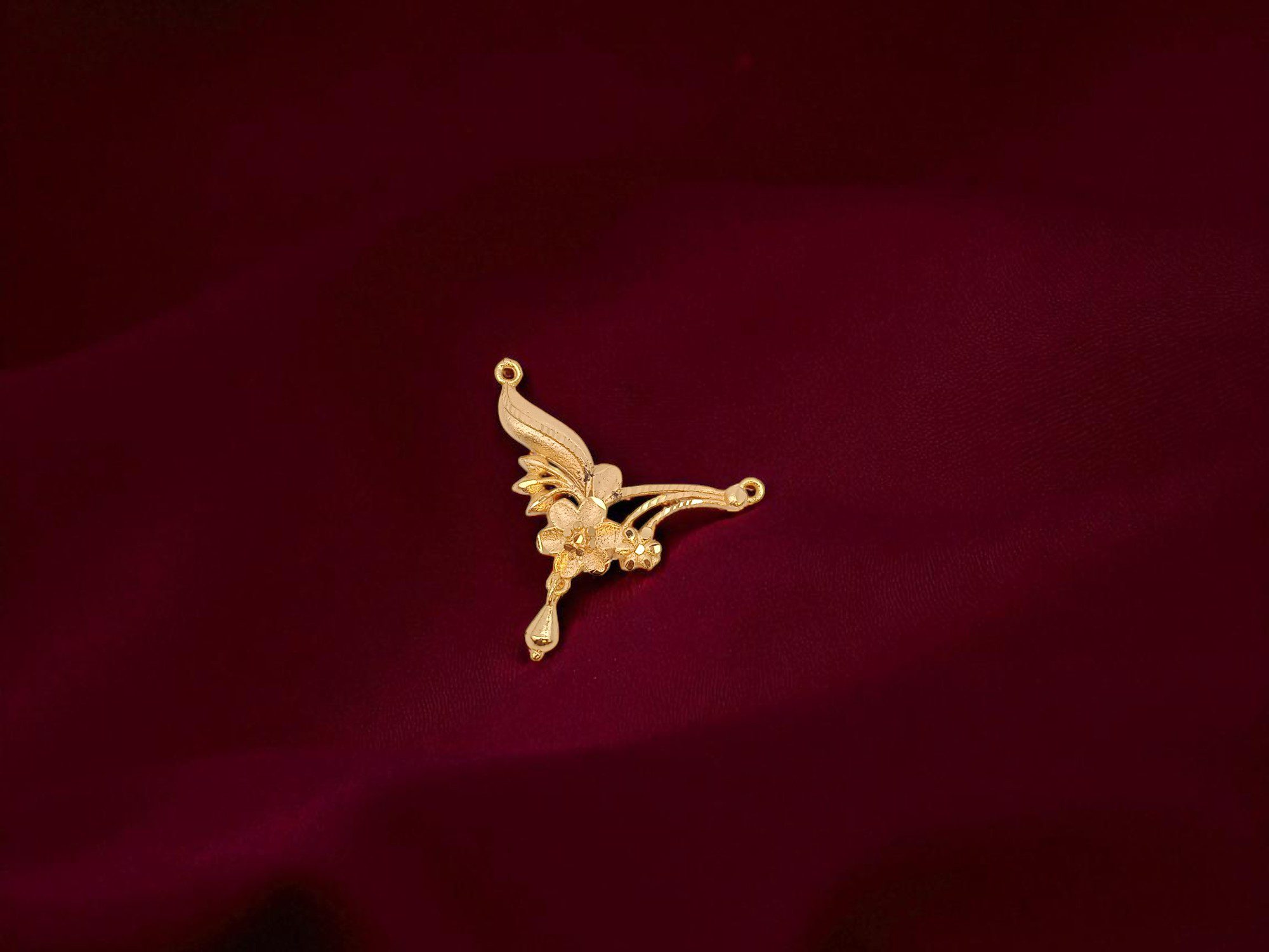 Forming Gold Plated Floral Dollar