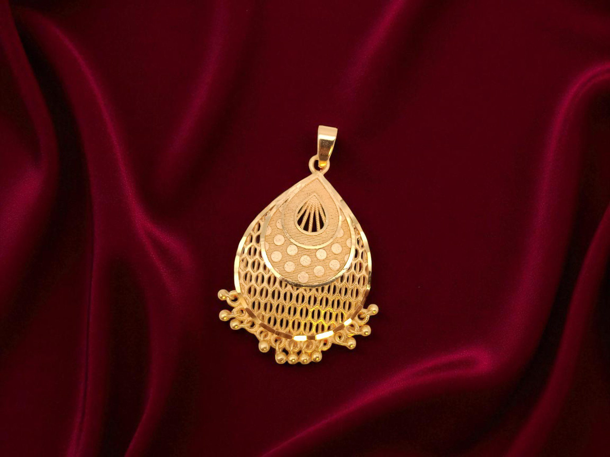 Forming Gold Plated Big Floral Dollar