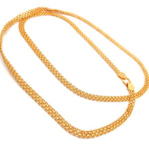 1 Gram Gold Plated Long Pattai Chain (Medium Size)