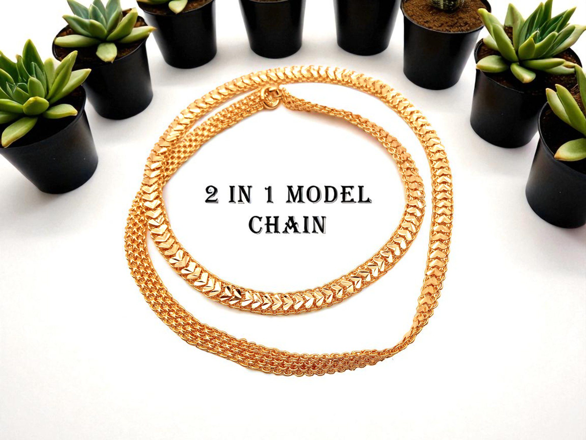 1 Gram Gold Plated Long Chain