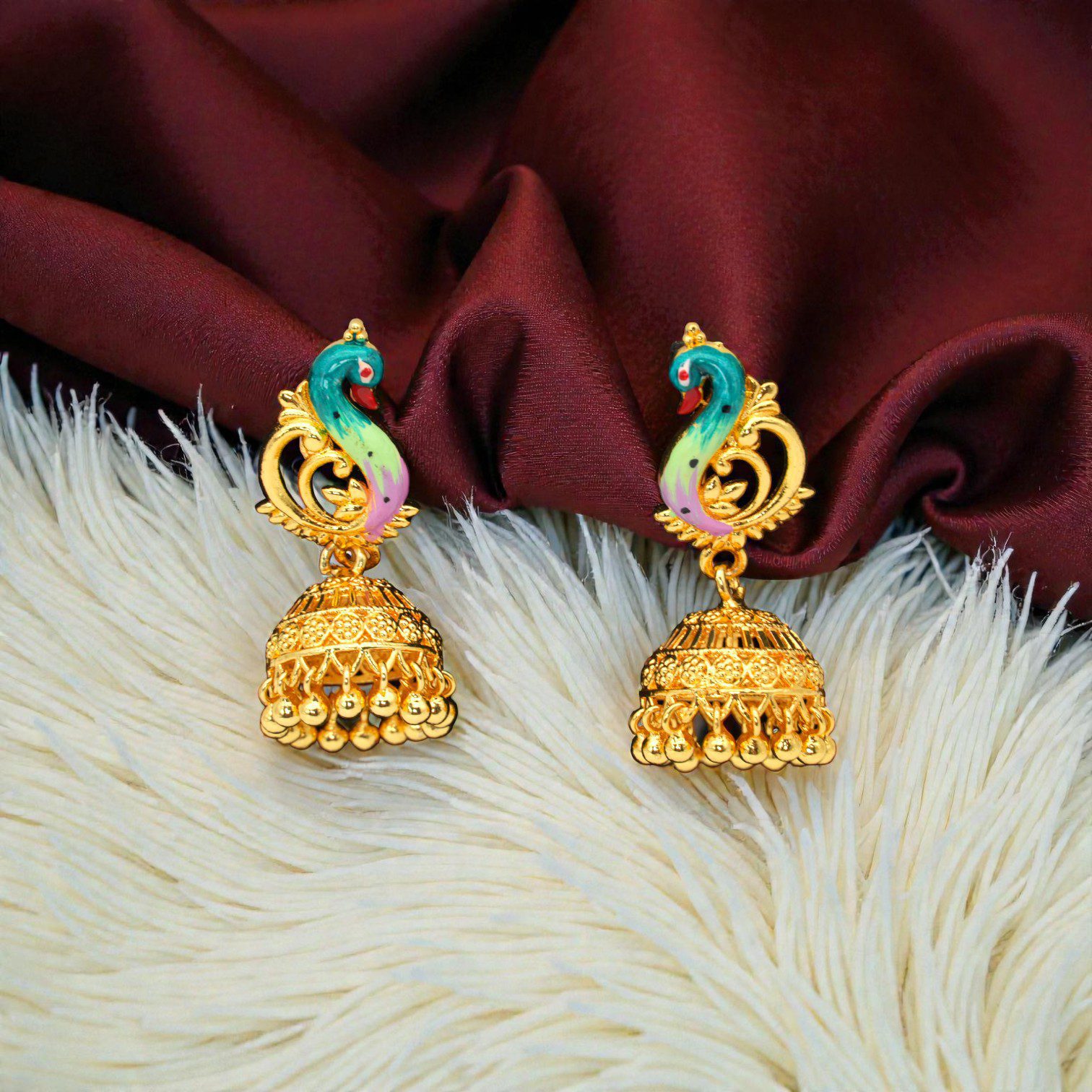 1 Gram Gold Plated Jhumki