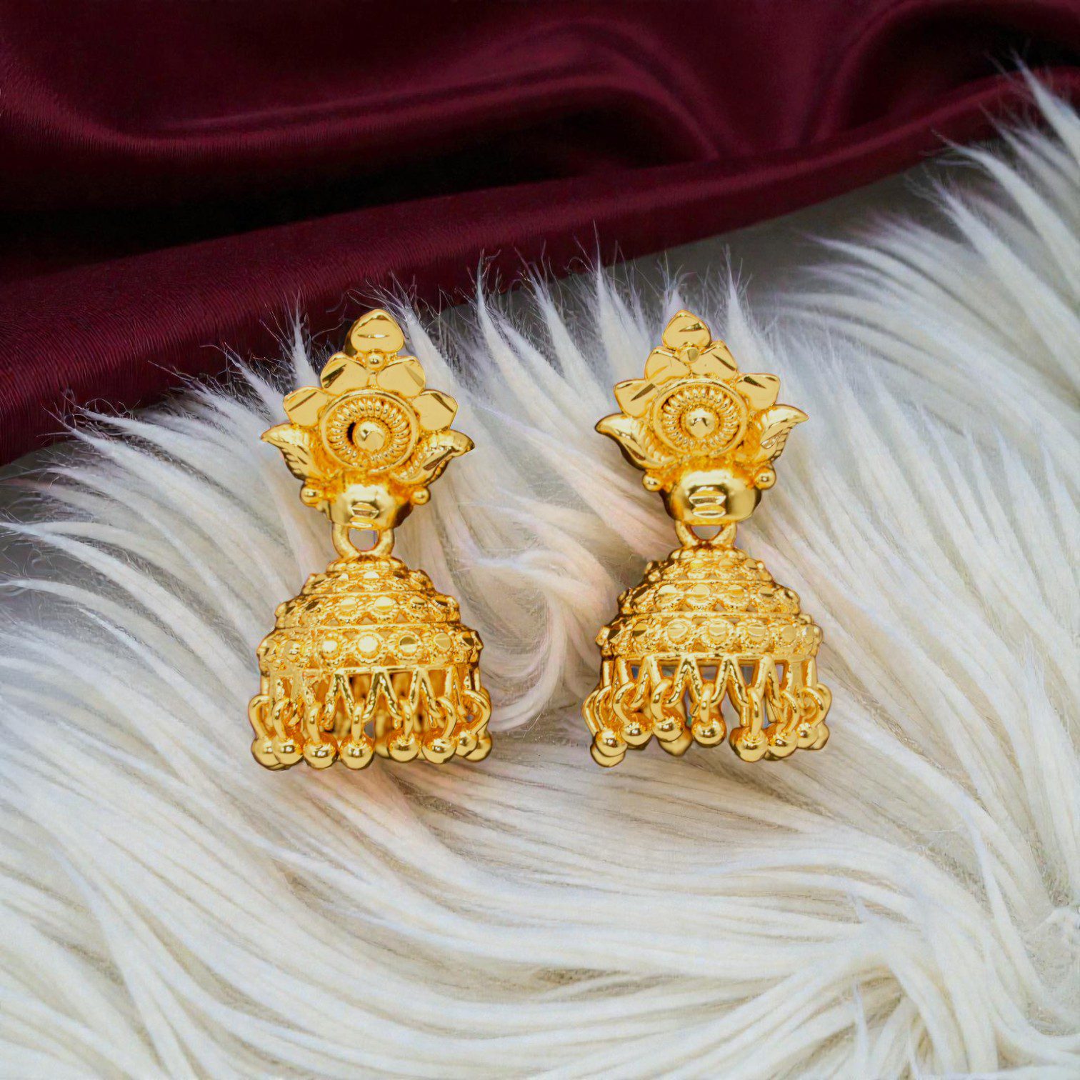 1 Gram Gold Plated Jhumki