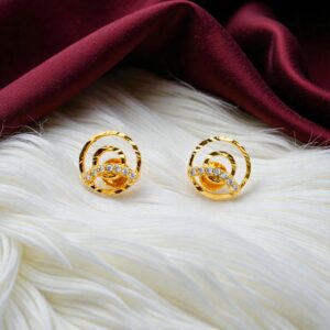 1 Gram Gold Plated AD Stud