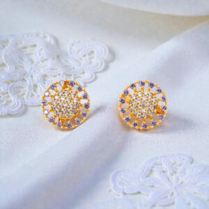 1 Gram Gold Plated AD Stud