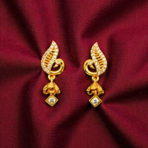 1 Gram Gold Plated AD Jhumki