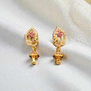 1 Gram Gold Plated AD Jhumki