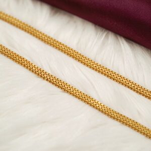1 Gram Gold Plated Box Pattern Chain