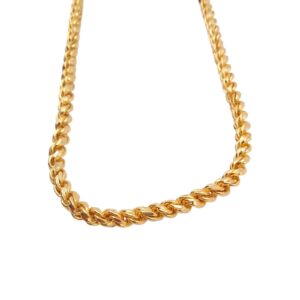 1 Gram Gold Plated Long Murukku Chain (Thick Size)