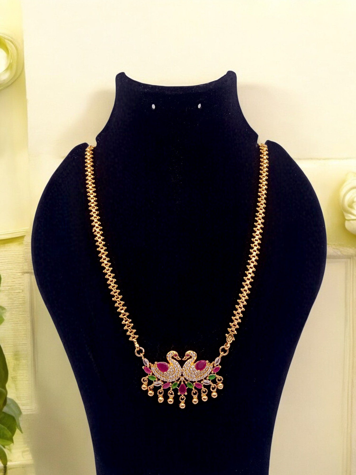 1 Gram Gold Plated Long Dollar Chain